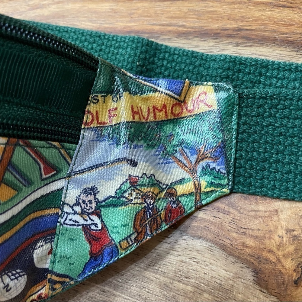 Nordic House Design NYC Unisex Fanny pack Golf Print Green Blue Red Yellow - Picture 15 of 16